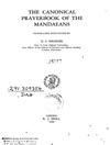 Canonical Prayer Book Of The Mandaeans(از کتب مقدس منداییان)
