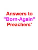 Answers to Born-Again Preachers