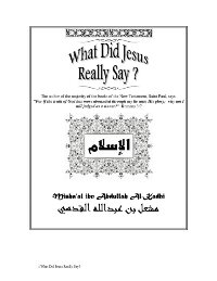 What did Jesus really Say