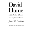 دیوید هیوم و مسئله عقل: بازیابی علوم انسانی [کتاب انگلیسی]