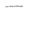 درآمدی بر فلسفه اواخر قرون وسطی (1150-1350) [کتاب انگلیسی]