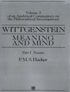 ویتگنشتاین، معنا و ذهن: تفسیری تحلیلی بر تحقیقات فلسفی، جلد سوم، بخش اول: مقالات [کتاب انگلیسی]