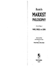 مطالعاتی در فلسفه مارکسیستی ، نوشته های مارکس، انگلس و لنین [کتاب انگلیسی]